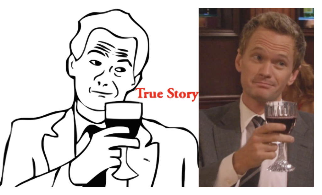 barney true story meme